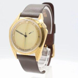 Vintage Zodiac Olympos Men's Automatic Wristwatch 72 18k Gold Capped Serviced